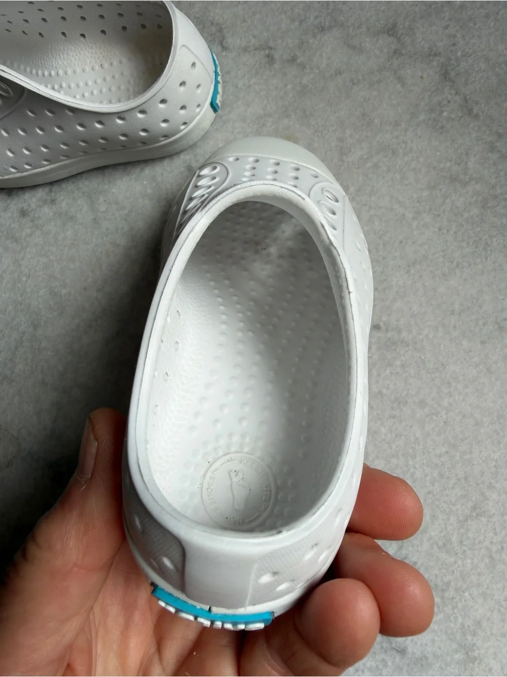 Native Shoes White Kids Slip-On Waterproof Shoes